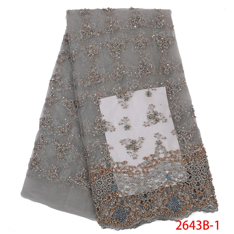 Новейшая африканская Тюль кружевная ткань горячая Распродажа бисера с камнями
