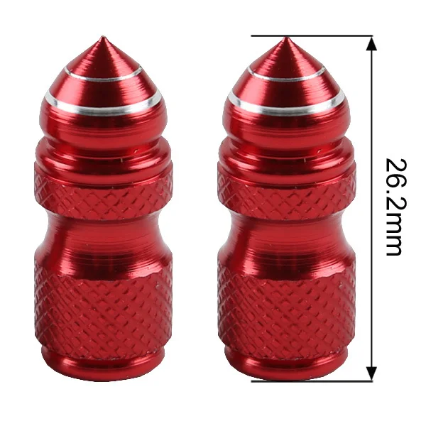 Универсальные Серебристые колпачки для стержней воздушного клапана мотоцикла 2