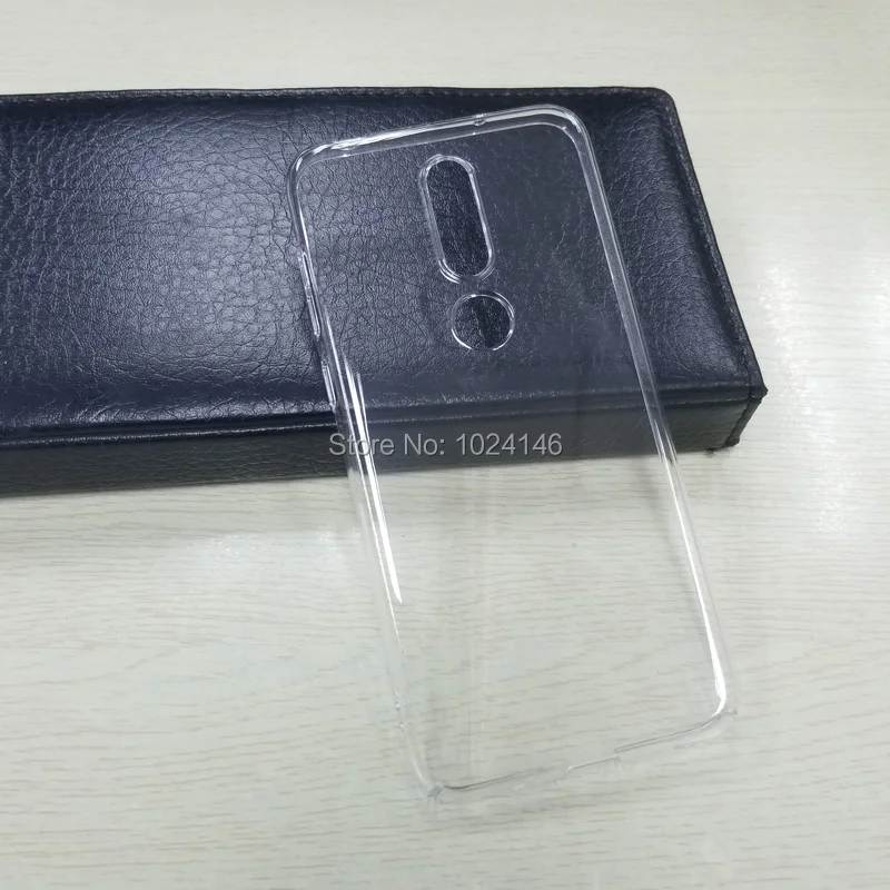 Для Nokia 6 1 Plus/6 Plus тонкий кристально прозрачный Жесткий ПК чехол для задней панели