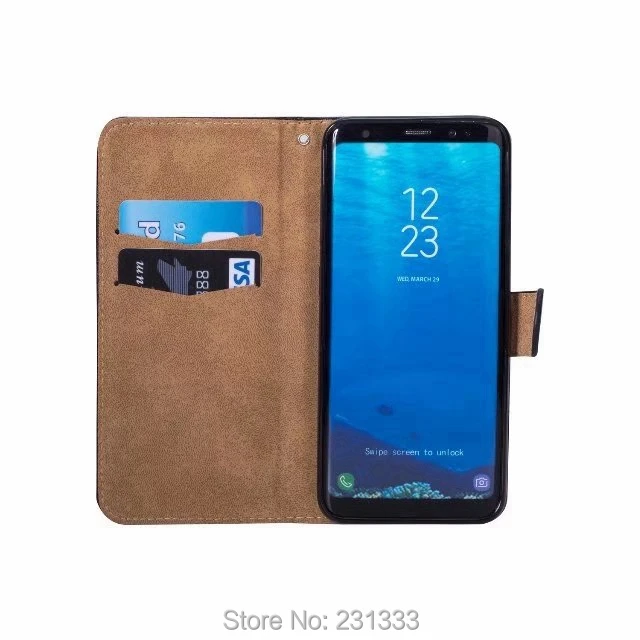 С-ку 3D кроличий мех бриллиантовый ремешок кошелек кожаный чехол для Samsung Galaxy S8 PLUS