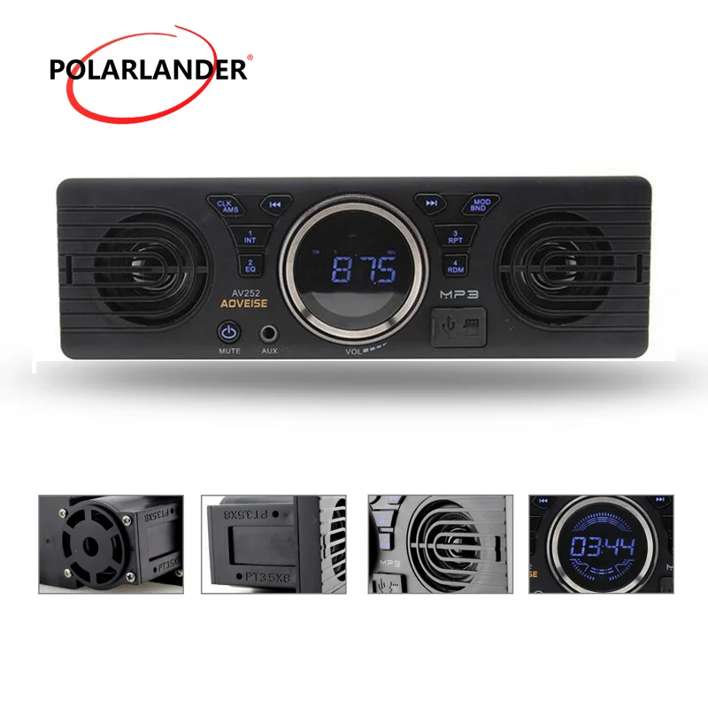 Автомобильный Bluetooth радиоприемник 12 В FM радио USB SD AUX стерео AV252 встроенные 2
