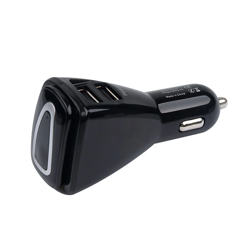 Kebidu Bluetooth V4.1 2 в 1 наушники Dual USB Автомобильное зарядное устройство гарнитура без