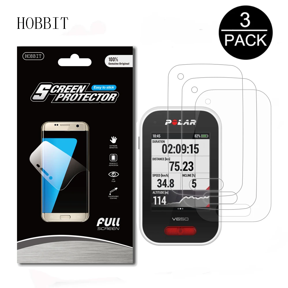 3 упаковки для Polar V650 7H нано Взрывозащищенный экран протектор gps дорожный горный велосипед велосипедная пленка Компьютерная