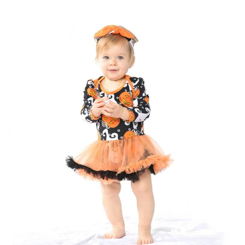 2017 Хэллоуин Одежда для малышей Комплект черного цвета одежда с длинным рукавом