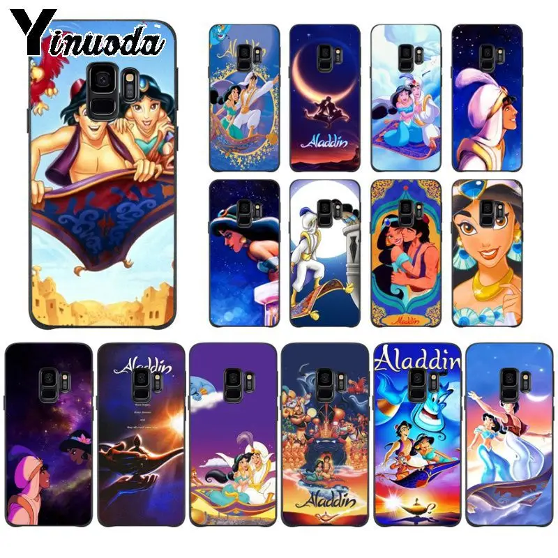 Yinuoda Капа Аладдин и Принцесса Жасмин милые аксессуары для телефона чехол Samsung Galaxy