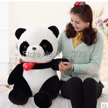 

Большая плюшевая игрушка панда 55 см, кукла панда «i love you heart», подарок на день рождения, w6802