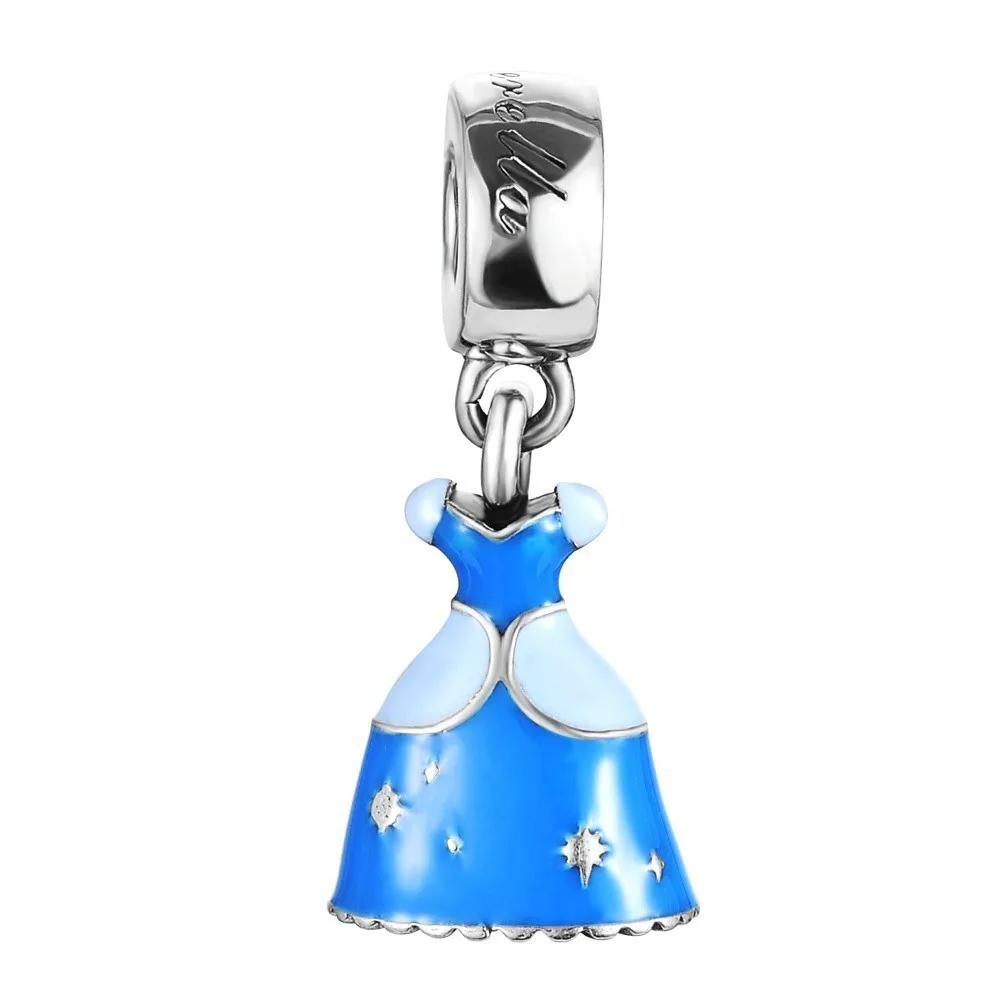 Прямая поставка 925 серебряные подвески эмаль кулон Бусины Fit Pandora браслет с