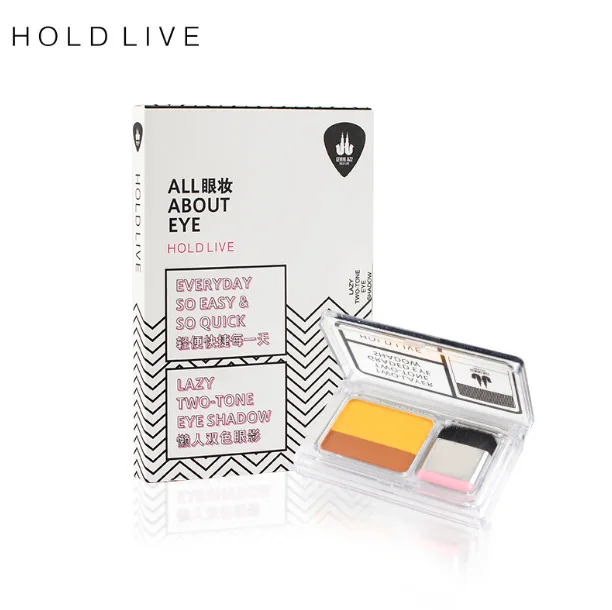 Ленивые двухцветные тени для век алмазные мерцающие макияж водонепроницаемый