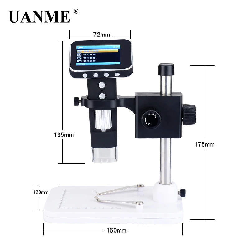UANME Portable USB Digital Mobile Microscope LCD Screen Metal Stand Handheld Magnifier S02 Drop ship | Инструменты