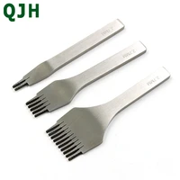 new 3pcsset 4size2 7 3 0 3 38 3 85mm white steel handwork hole punch stitching craft leather tool carving prongs2510teeth