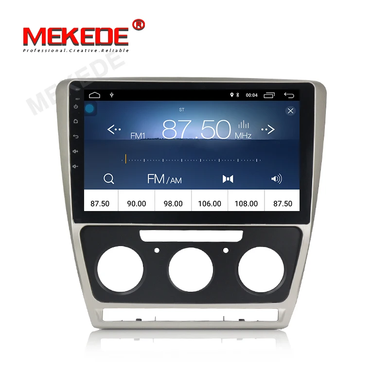 MEKEDE Android 8,1 автомобильный DVD gps мультимедийный плеер для SKODA Octavia 2 2011-2013 A5 автомобильный dvd Навигатор Радио бидео аудио плеер