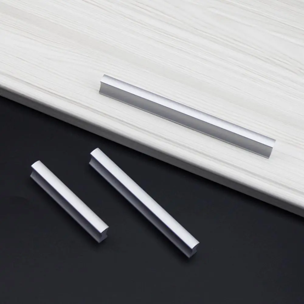 Алюминиевые ручки для шкафа кухонной выдвижные ящика современного мебельного 64