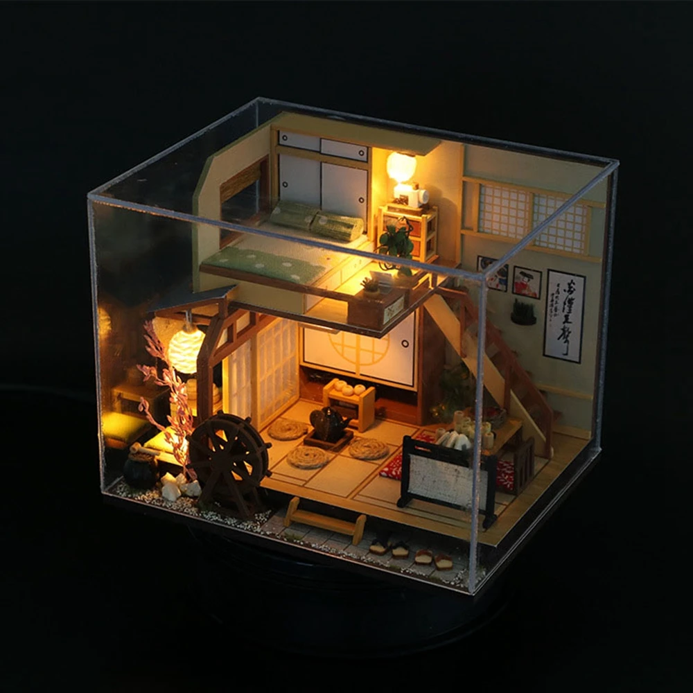 Кукольный дом мебель миниатюрный пылезащитный 3D-чехол деревянные миниатюры