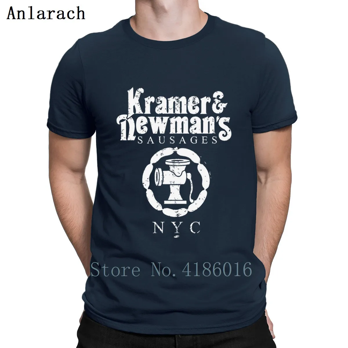 Seinfeld Kramer футболка новейшая Crazy Slim Fit Футболка с буквенным принтом уличная одежда