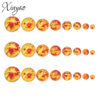 xinyao 20pcslot imitation ambers resin round flat back cabochons cameo 68101214161820mm for diy jewelry making findings