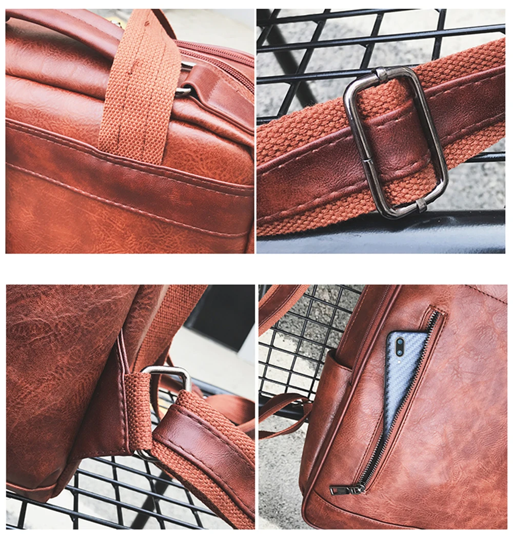 Модные ПУ мужские рюкзаки для ноутбука, сумка для ноутбука Macbook Air Pro retina lenovo Dell hp ASUS, рюкзак для путешествий для девочек