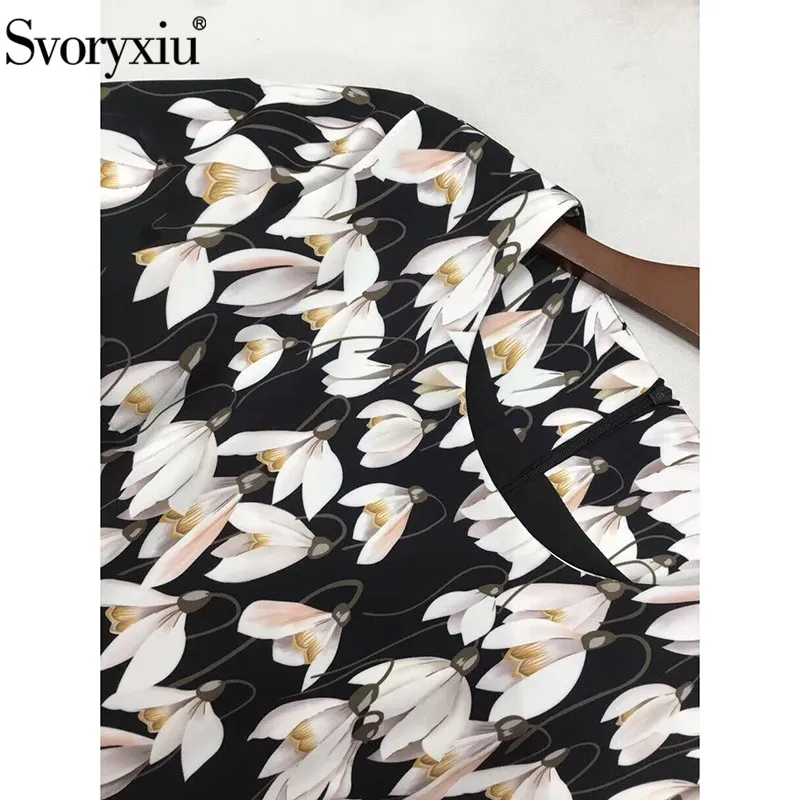 Svoryxiu Подиум дизайнерское осеннее платье с длинным рукавом женское винтажное