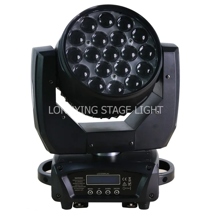 Бесплатная доставка 8 шт./лот новинка 19x12 Вт RGBW Zoom Led движущаяся головка моющийся