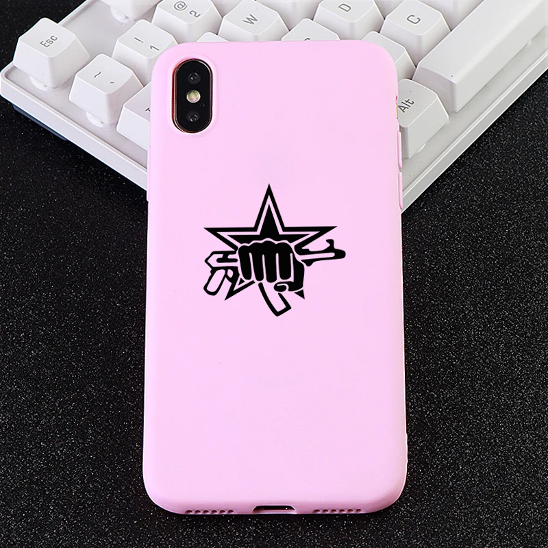 Модный мобильный телефон чехлы для IPhone 6s 7 8 Plus X XS MAX XR Gun Fist мягкий силиконовый