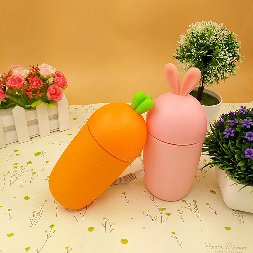 Креативная стеклянная бутылка 300 мл портативная Спортивная для питьевой воды в