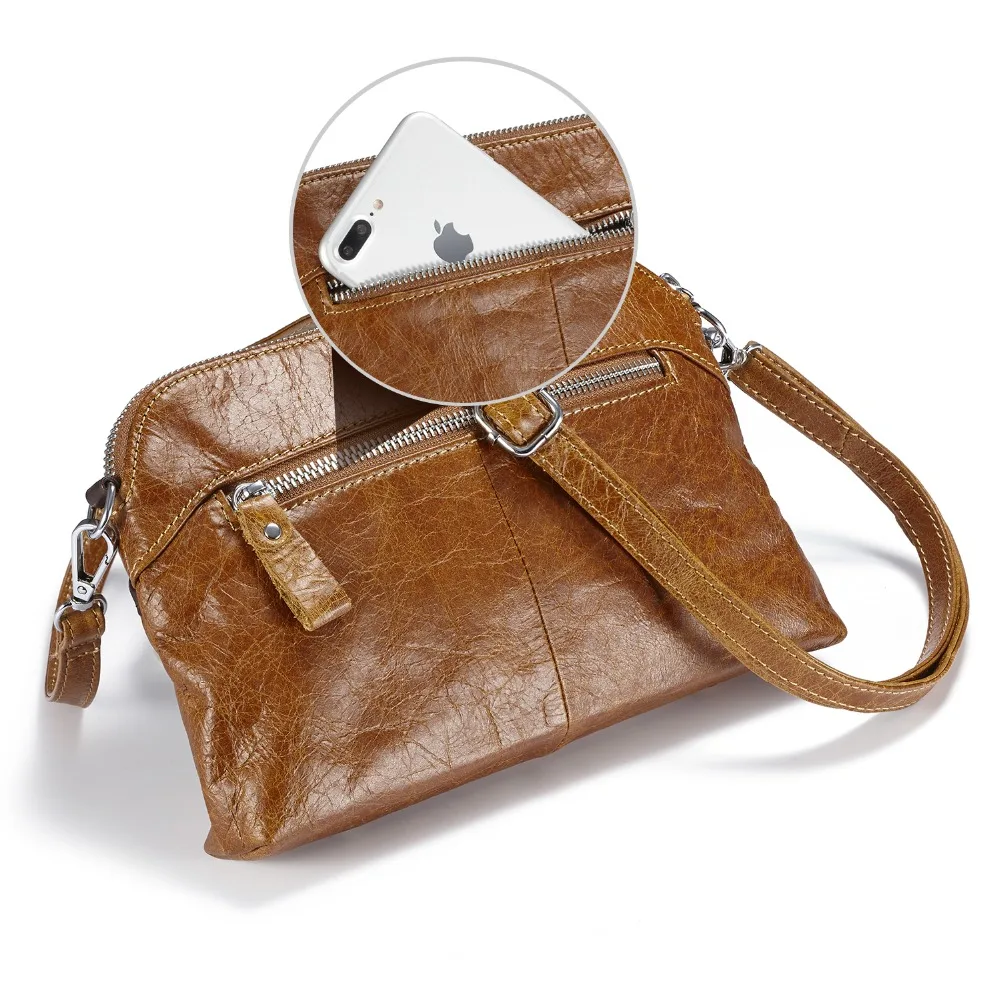 Lecxci Женская пояса из натуральной кожи сумки небольшой мягкий Винтаж кожа crossbody