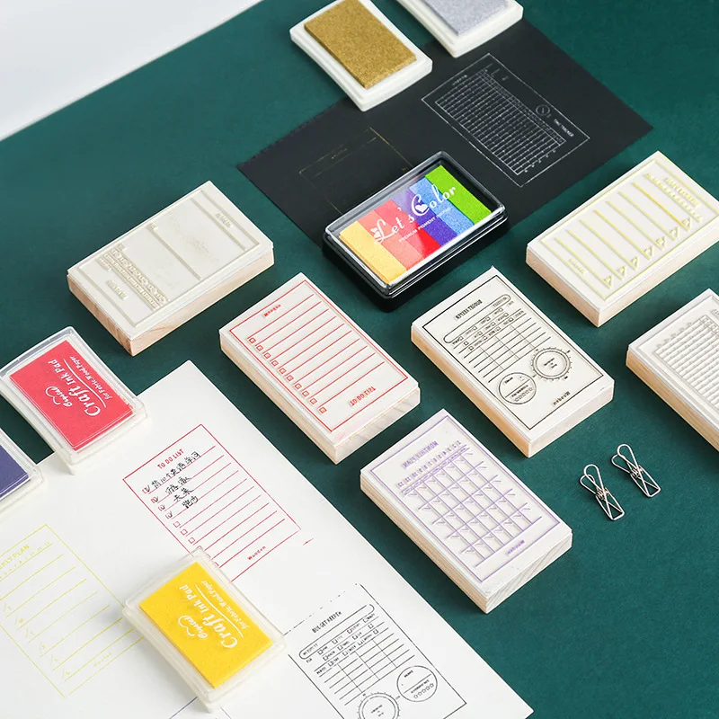 Ретро контрольный лист ежедневник Неделя Месяц время планировщик деревянный