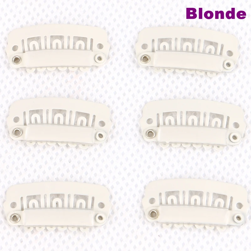 (Черный коричневый M. Коричневый L. светлый серебряный) 100 шт. 2 3 см 6 зубьев