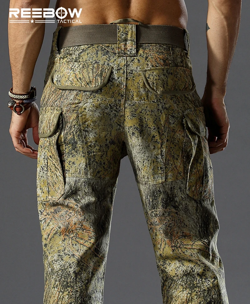 Мужские тактические бионический камуфляж на открытом воздухе охотничьи брюки