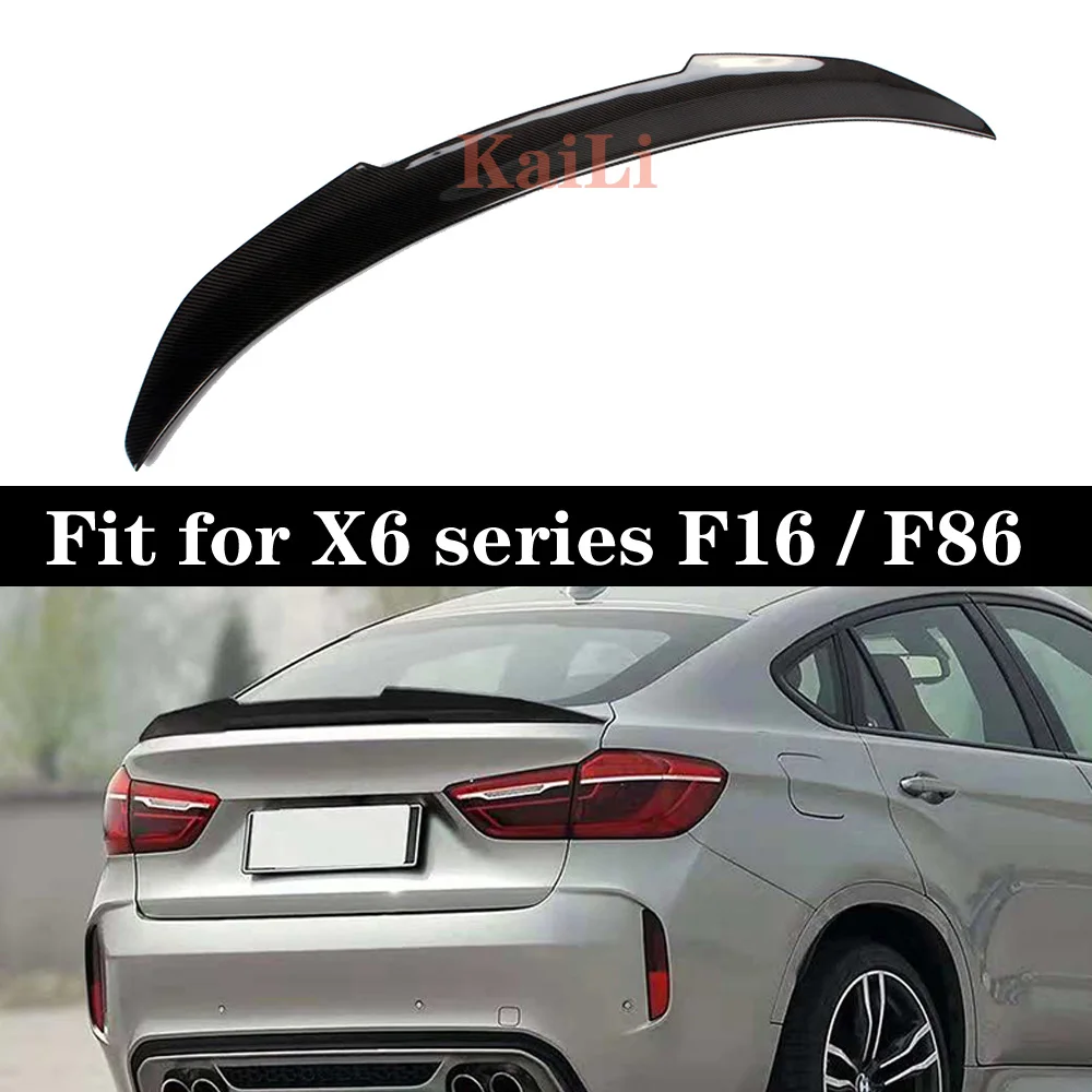 

PSM Style Carbon Fiber Auto Car Rear Body Kit Trunk Spoiler Wing for BMW X6 F16 F86 2014-2017