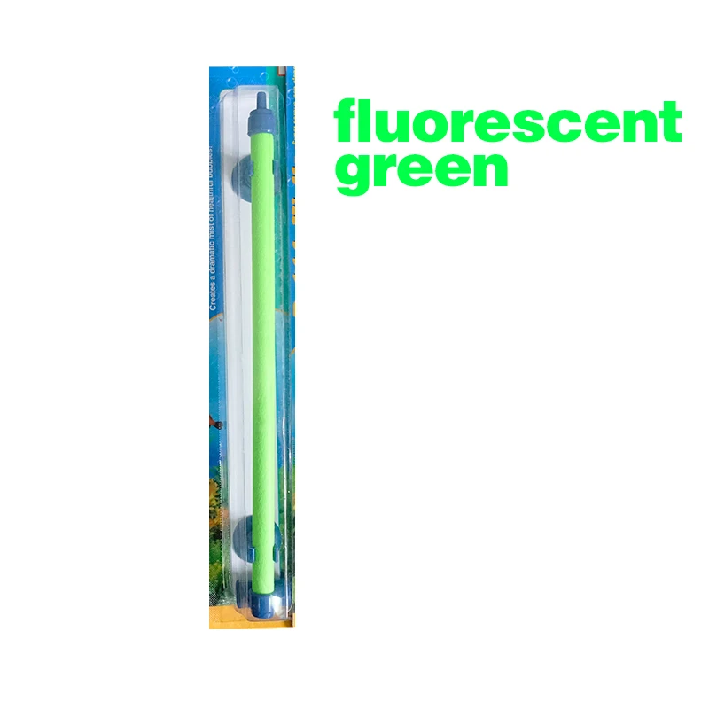 Fluorescent green 6 размеров 6 цвет аквариума аэратор для Аквариума Пузырь Стены аэрационная трубка кислорода рассеиватель высокая эффективность - Цвет: Fluorescent green