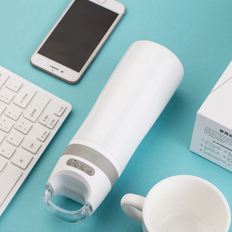 Умная Спортивная музыкальная вакуумная фляга из нержавеющей стали с двойными