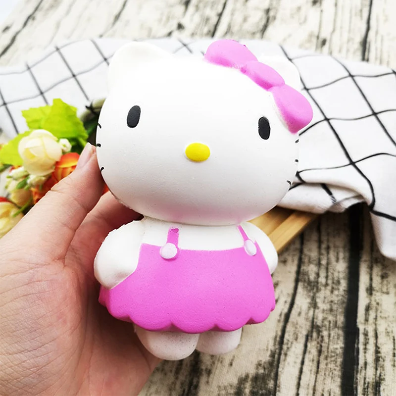 Kawaii Squishy Slow Rising Toy Ice cream cat Sweet Charm Scented Kid Fun Stress Reliever Gift Wholesale Kids Squeeze Toys | Игрушки и