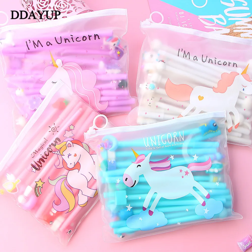 20 шт милые гелевые ручки в виде животных Kawaii, для студентов, креативные канцелярские подарки, школьные офисные ручки