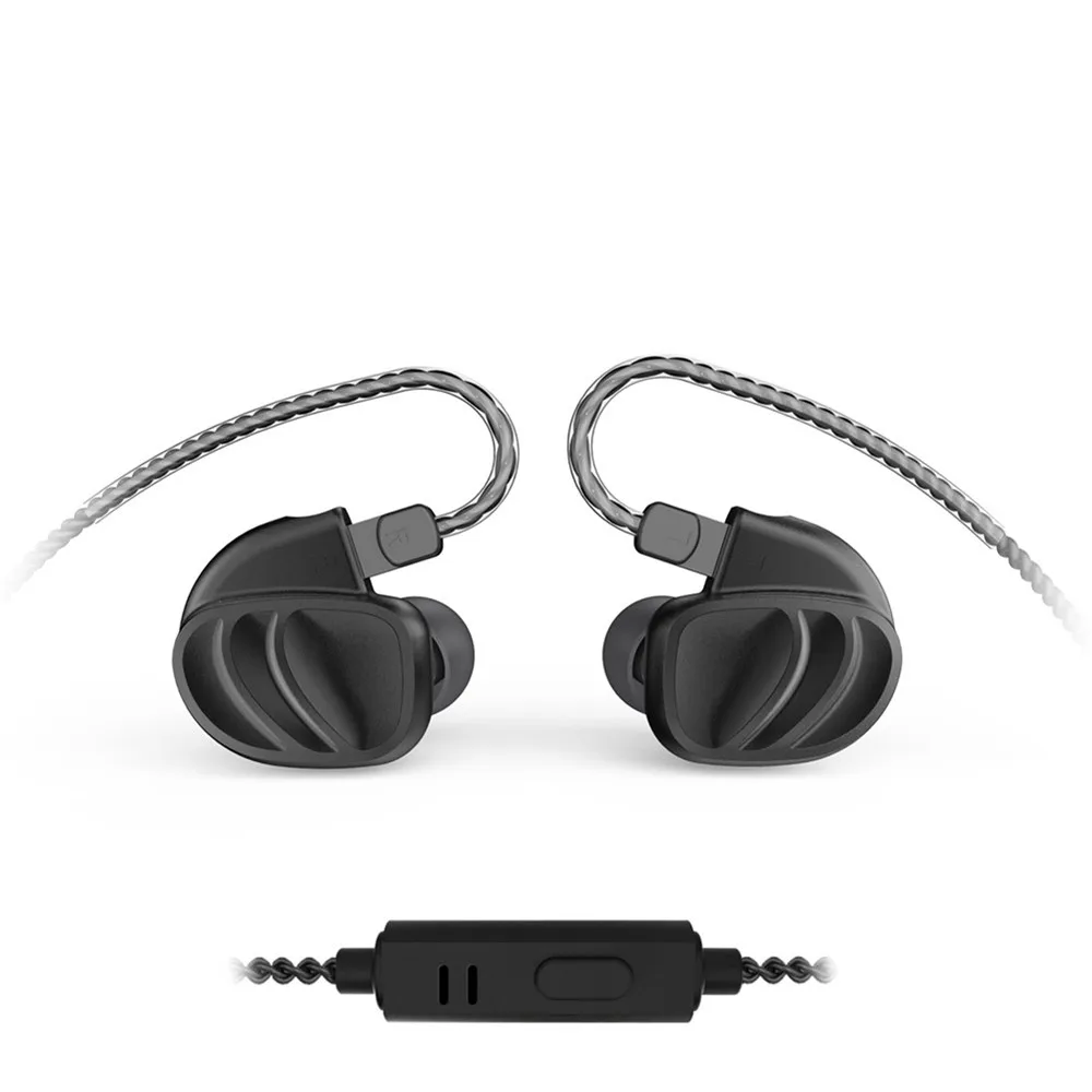 BQEYZ KC2 2DD + 2BA гибридные наушники спортивные с шумоподавлением стерео басовая