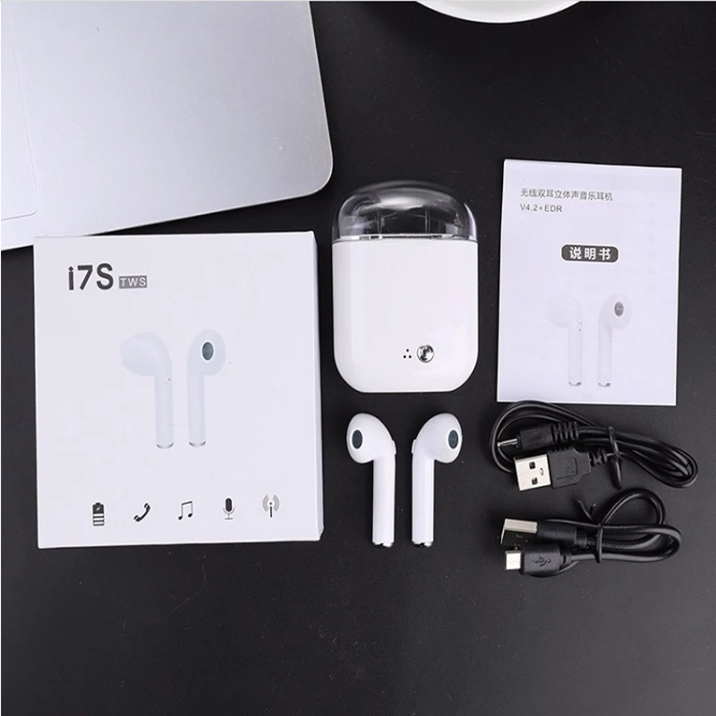 High Quality Mini i7s TWS Wireless Earphone with MIC in Ear With Charging Case | Электроника