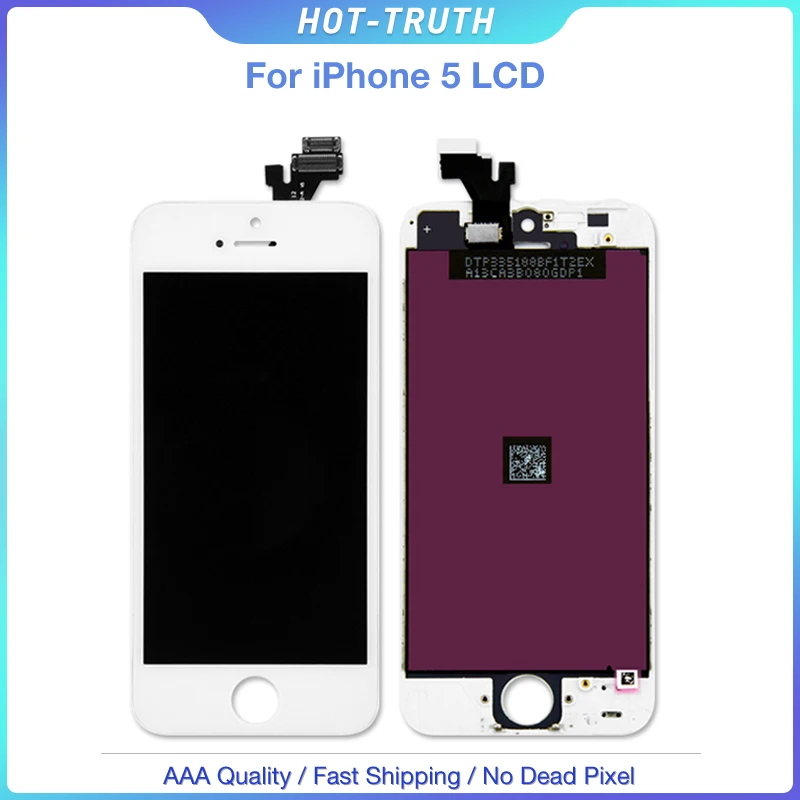 10 шт./лот оптовая цена класса AAA дисплей для iphone 5 5G ЖК кодирующий преобразователь