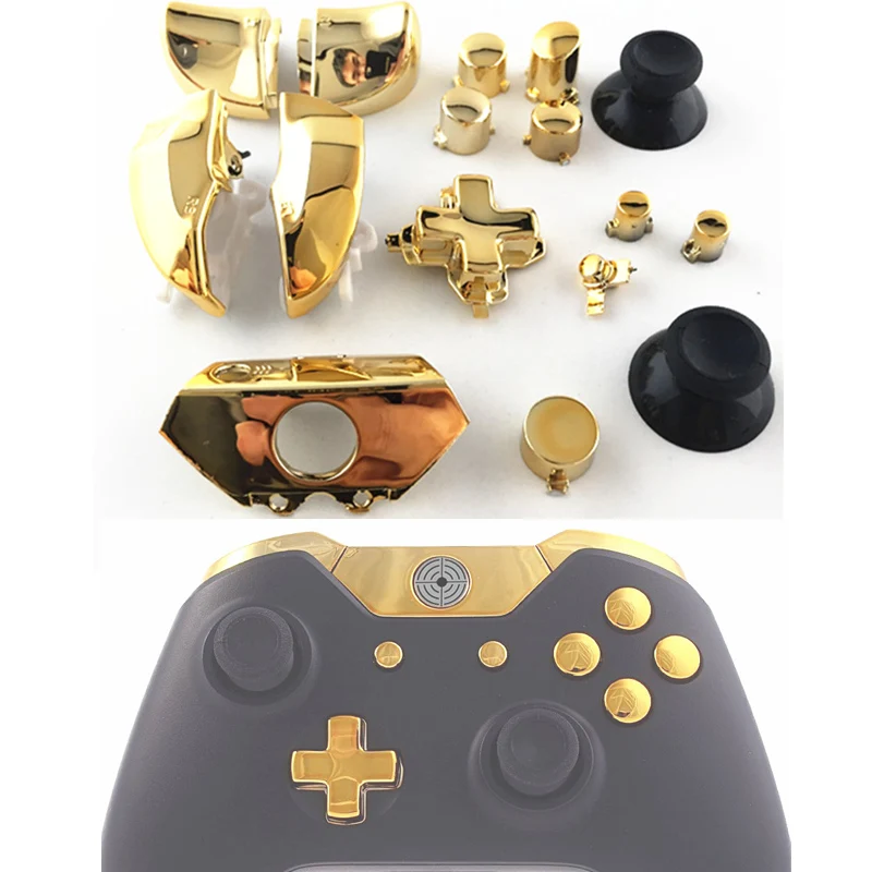 Для Xbox Один запасная часть полный набор хром ABXY Dpad триггеры кнопки R1L1 1 R2L2 Наборы