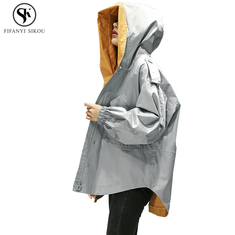 Корейское пальто для женщин плиссированные молнии модная повседневная короткая