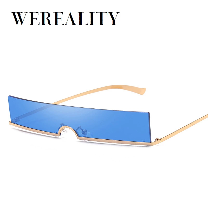 Мужские и женские прямоугольные солнцезащитные очки WeReality красные W00003S новинка