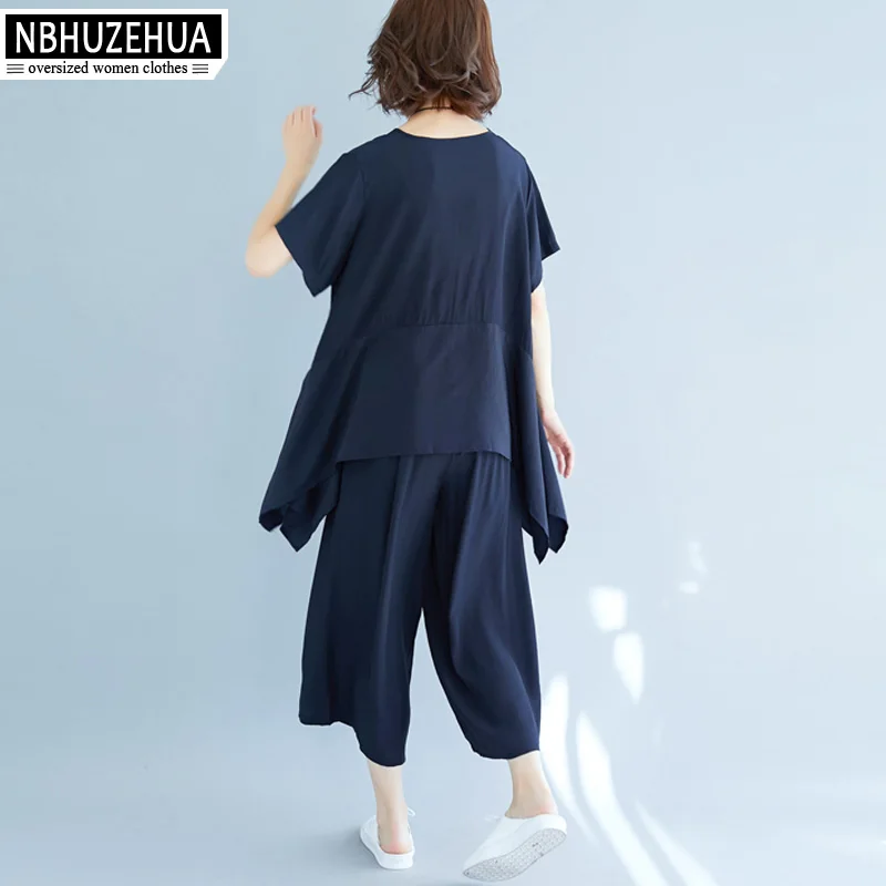 Женский комплект из двух предметов NBHUZEHUA Корейская Свободная шифоновая рубашка с