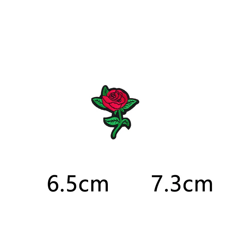 1 шт. тканевая нашивка с цветком розы патчи для вышивки утюгом нашивки одежды