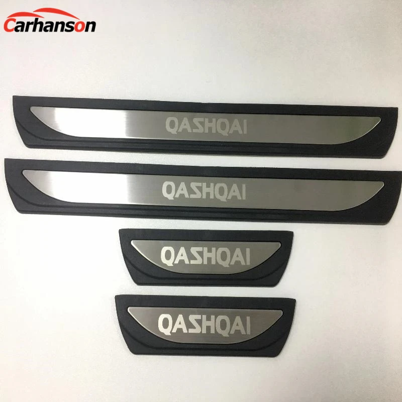 Для Nissan Qashqai J11 аксессуары Нержавеющая сталь Пластик порога Накладка гвардии протектор стайлинга автомобилей Стикеры наклейки на авто автотовары