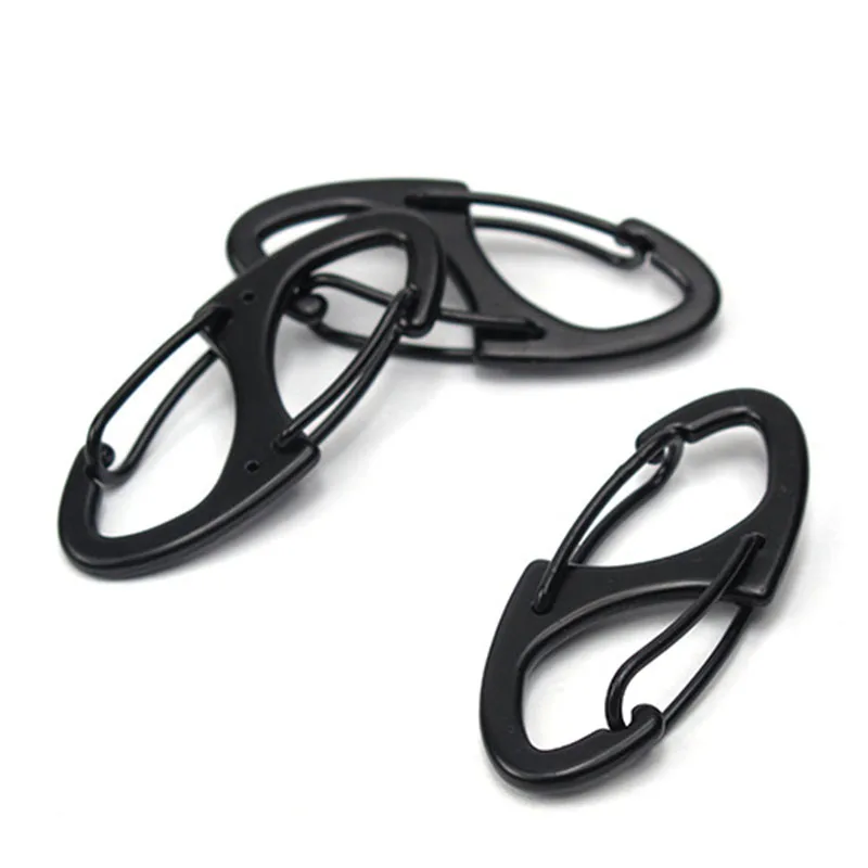 10 шт. инструменты для отдыха на свежем воздухе спортивные 8-гранная витая небольшой крючковый сплав Восхождение пряжка для кемпинга Пеший Туризм клип крюк брелок
