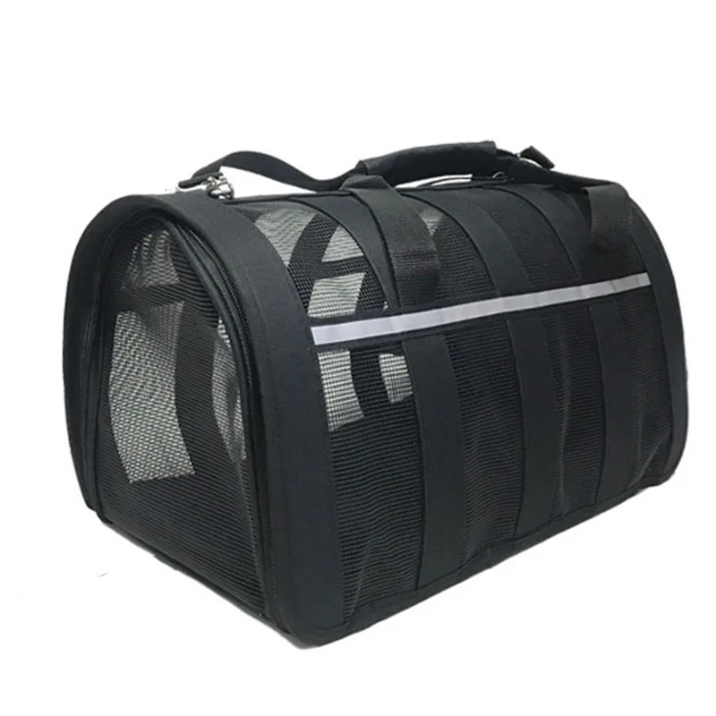 Сумка для переноски домашних питомцев портативная прозрачная сумка в полоску