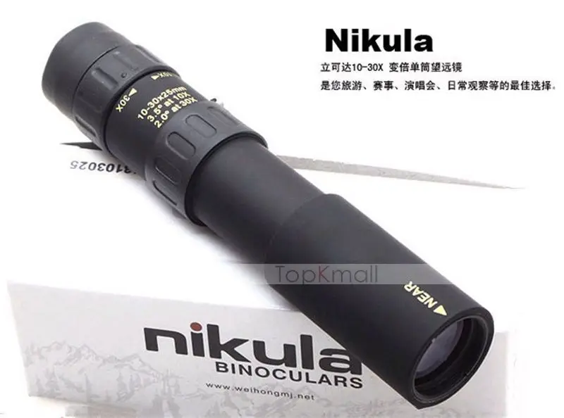 Free Shipping Telescope 10-30 x 25 Flexible focus High Power Monocular 200-500M lens Gifts | Инструменты