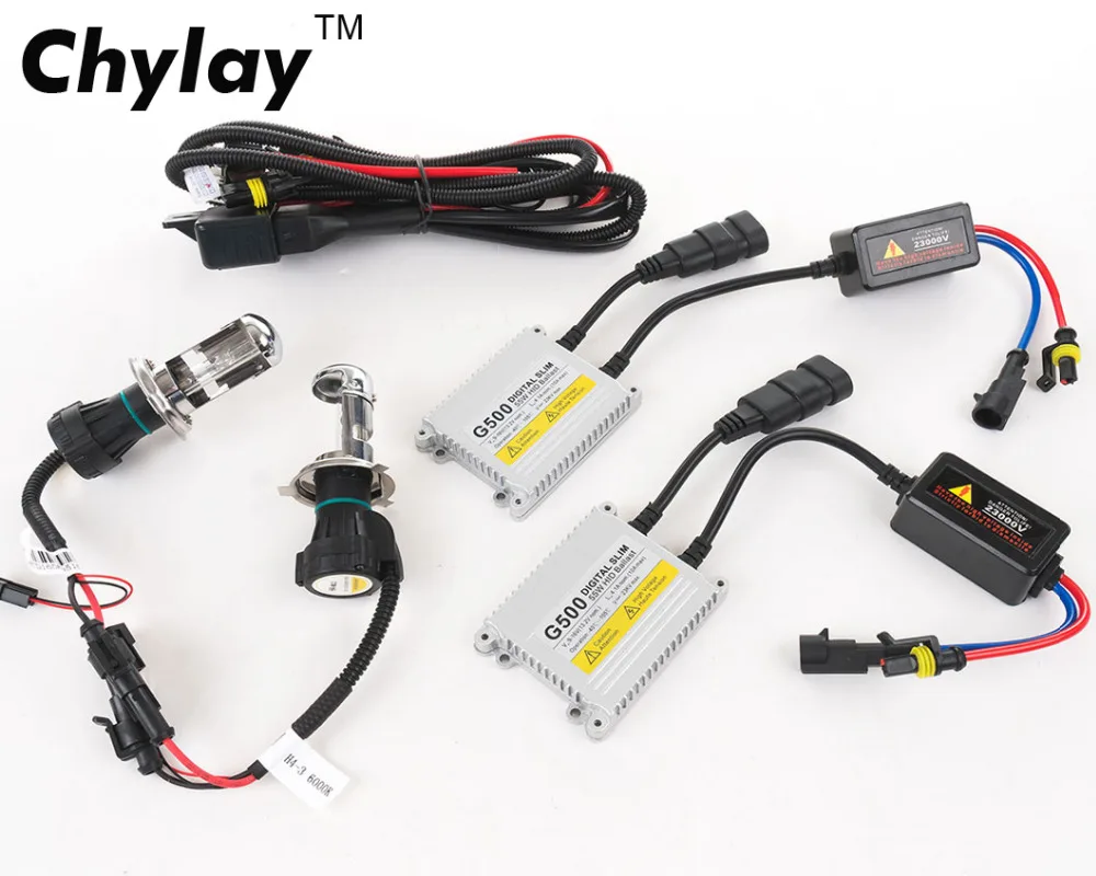 1 комплект h4 ксеноновые лампы G500 hid конверсионный H4 3 bi xenon луч 4300k 6000k 8000k hi низкий