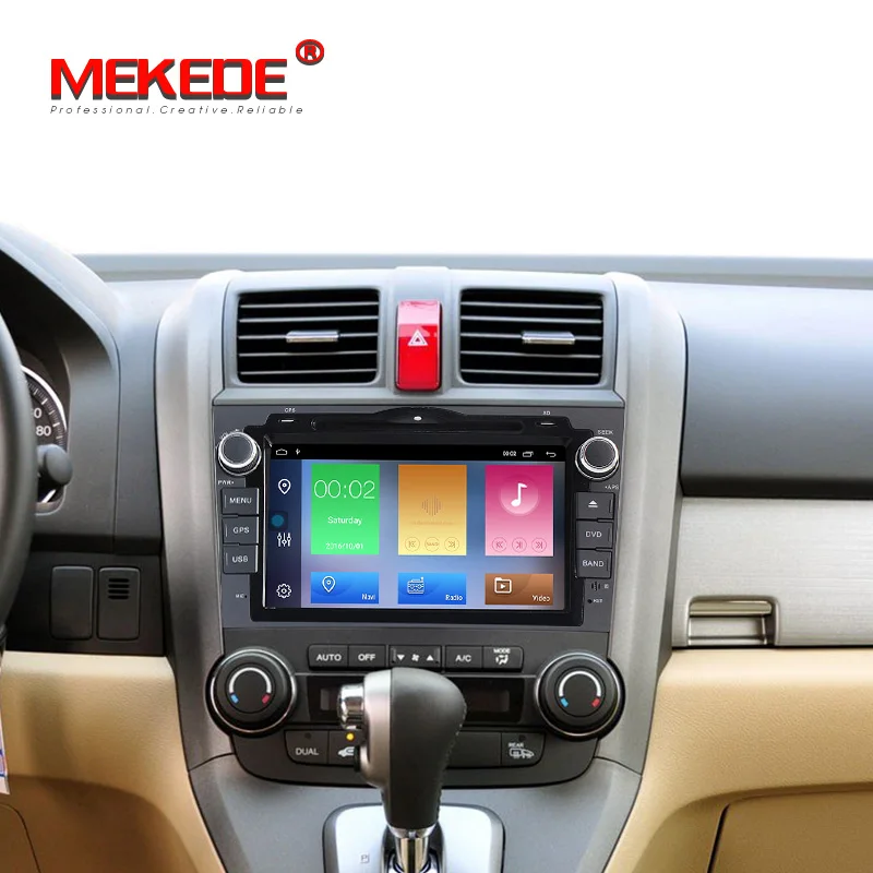 Mekede " 2din Android 9,1 Автомобильный мультимедийный dvd плеер для Honda CRV 2007 2008 2009 2010 2012 gps навигации WI-FI RDS/SD/BT navi