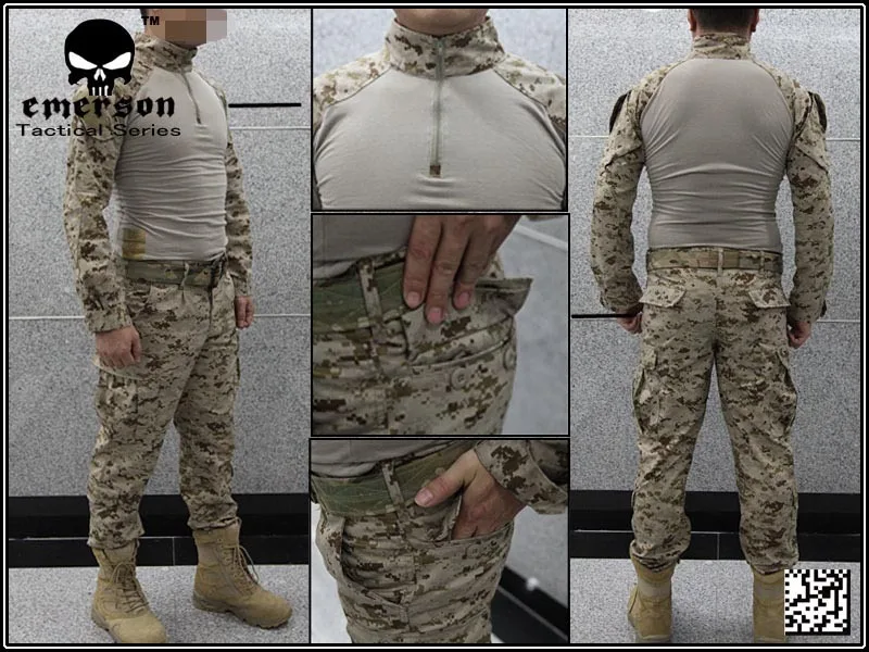 Боевая униформа для страйкбола Emerson BDU USMC операционное снаряжение костюм лягушки