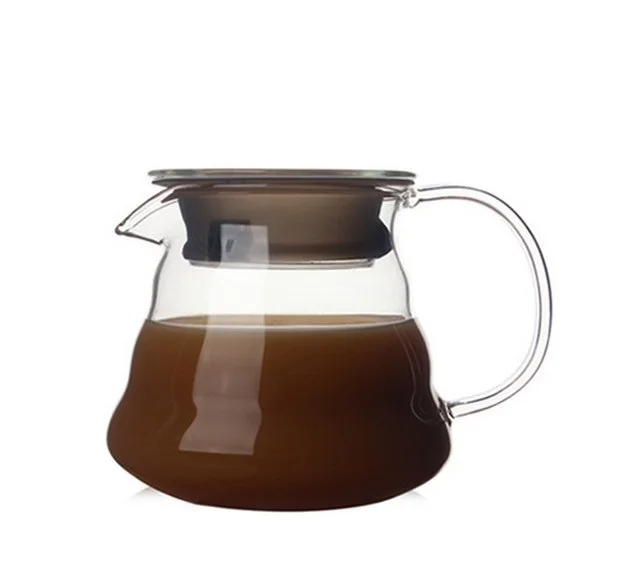 1 шт. новый дизайн стеклянный чайник для кофе разделяемый горшок с облаками
