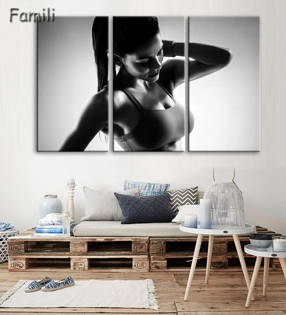 3 шт. настенный художественный постер Бодибилдинг упражнения фитнес спорт